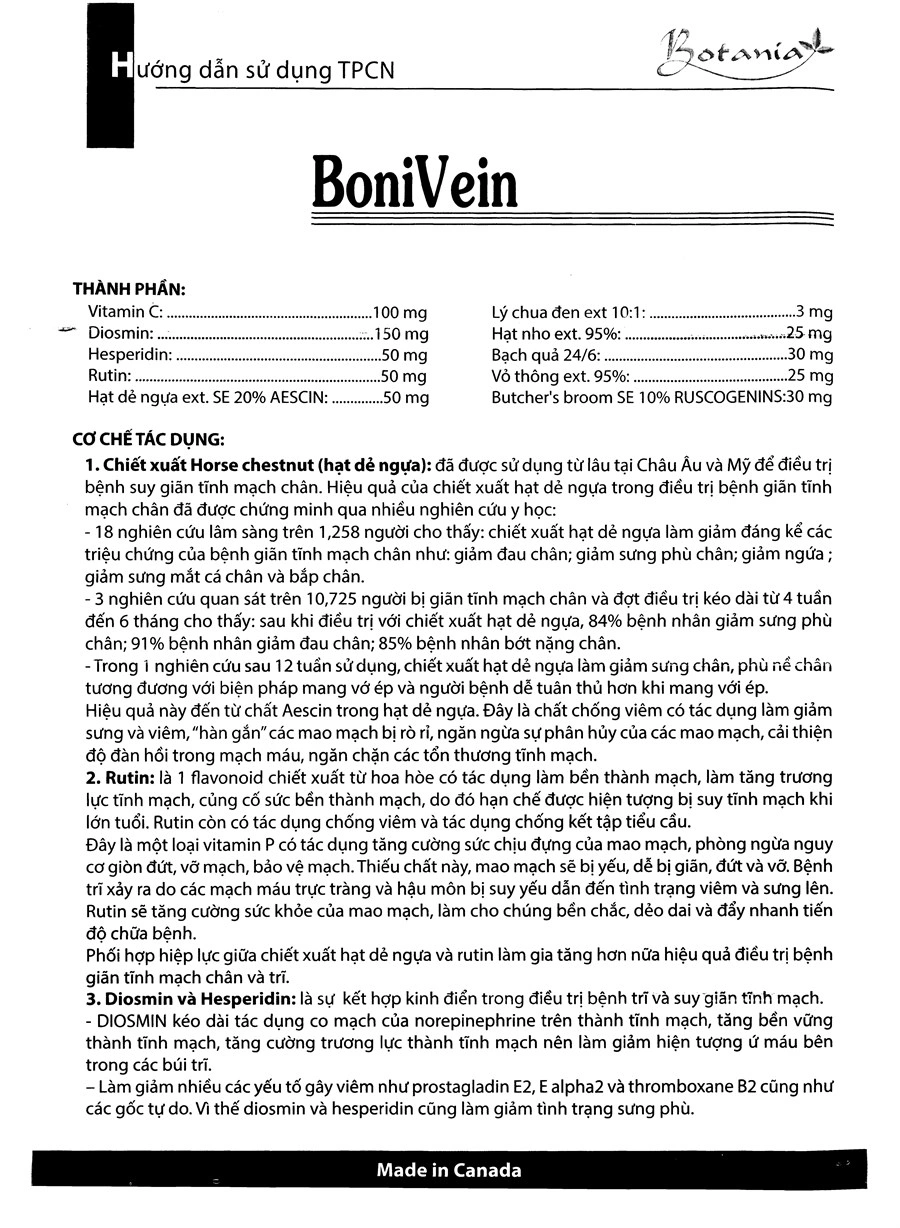 Boni Vein chai 30 viên - 8